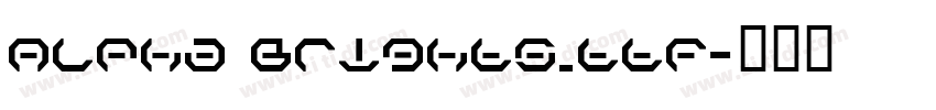 Alpha Brights.ttf字体转换